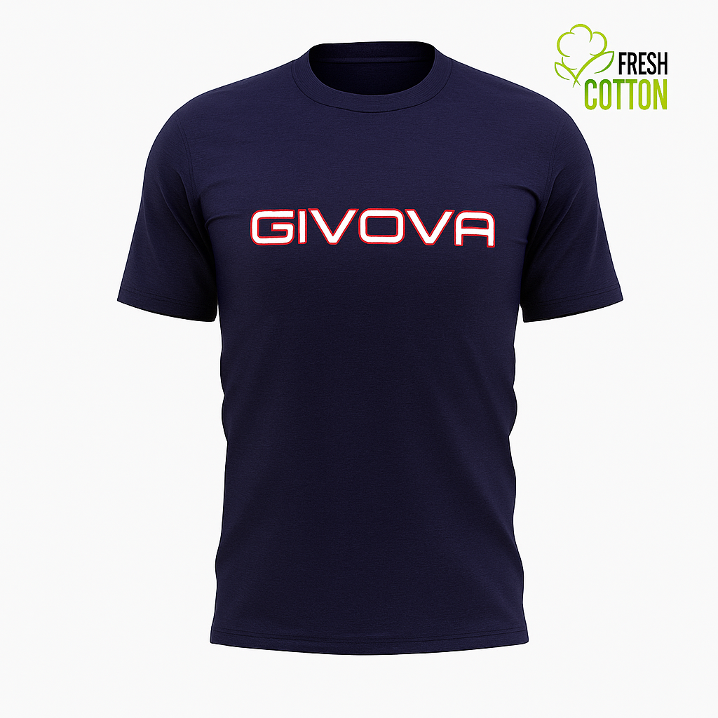 GIVOVA Unisex T-Shirt – Gepunktet, 100 % Baumwolle, Atmungsaktiv & Sportlich