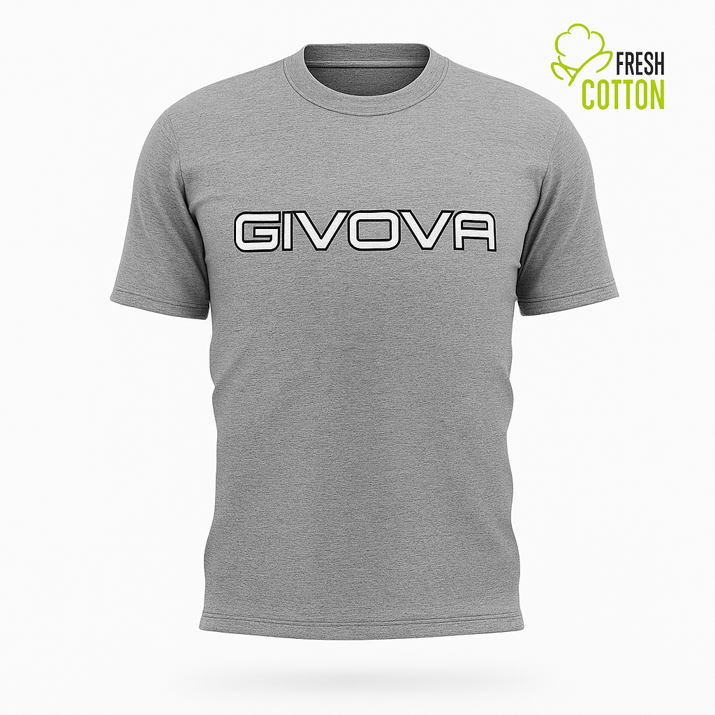 GIVOVA Unisex T-Shirt – Gepunktet, 100 % Baumwolle, Atmungsaktiv & Sportlich