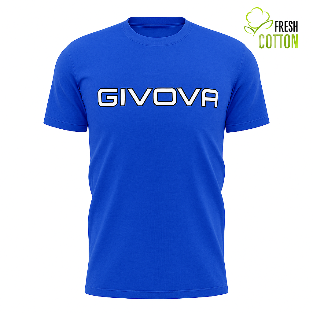 GIVOVA Unisex T-Shirt – Gepunktet, 100 % Baumwolle, Atmungsaktiv & Sportlich