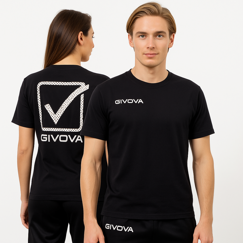 GIVOVA Cubo T-Shirt – Unisex Sportshirt aus 100 % Baumwolle