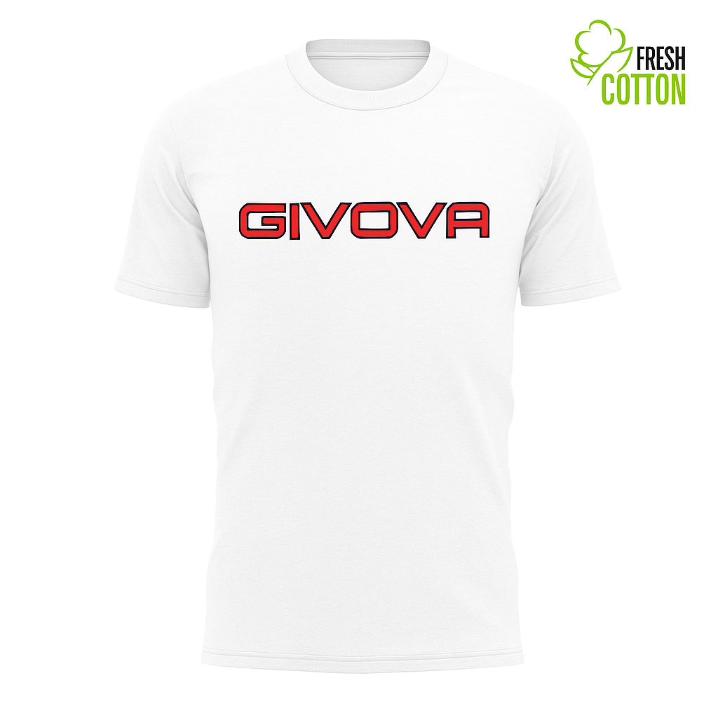 GIVOVA Unisex T-Shirt – Gepunktet, 100 % Baumwolle, Atmungsaktiv & Sportlich