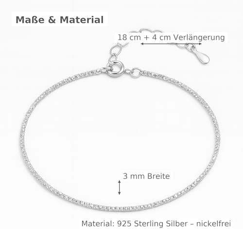 KIANJA Silberarmband – Seitenansicht