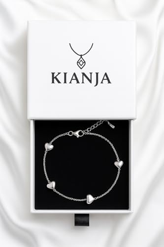KIANJA Herz Armband Silber Geschenkbox