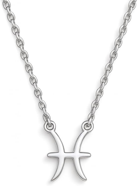 Fische Sternzeichenkette 925 Sterling Silber
