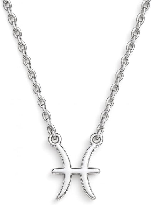 Fische Sternzeichenkette 925 Sterling Silber