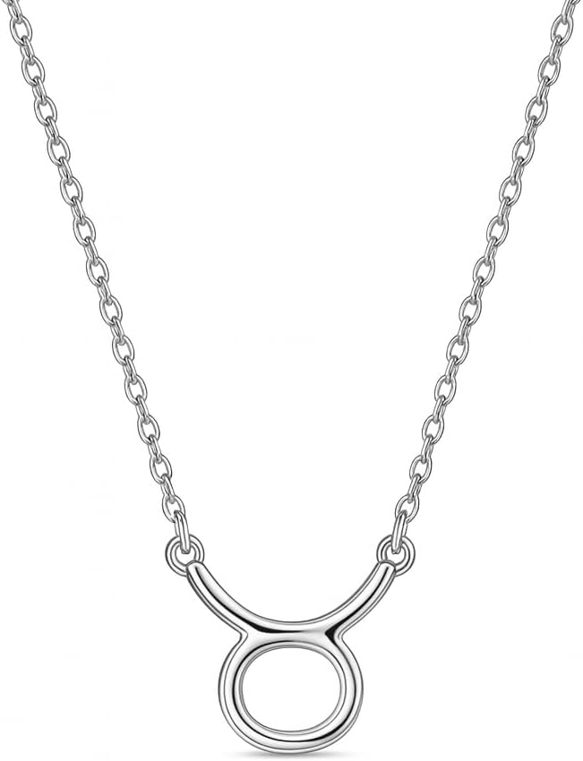 Stier Sternzeichenkette 925 Sterling Silber