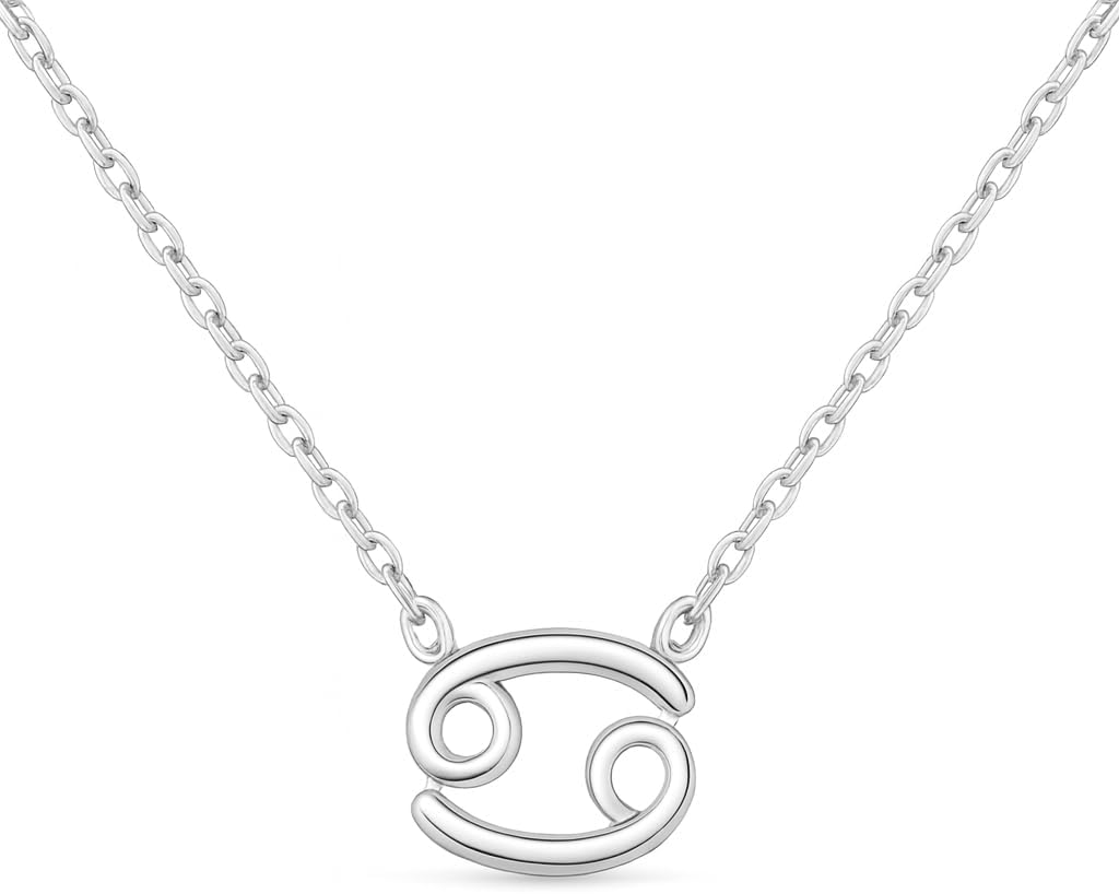 Krebs Sternzeichenkette 925 Sterling Silber