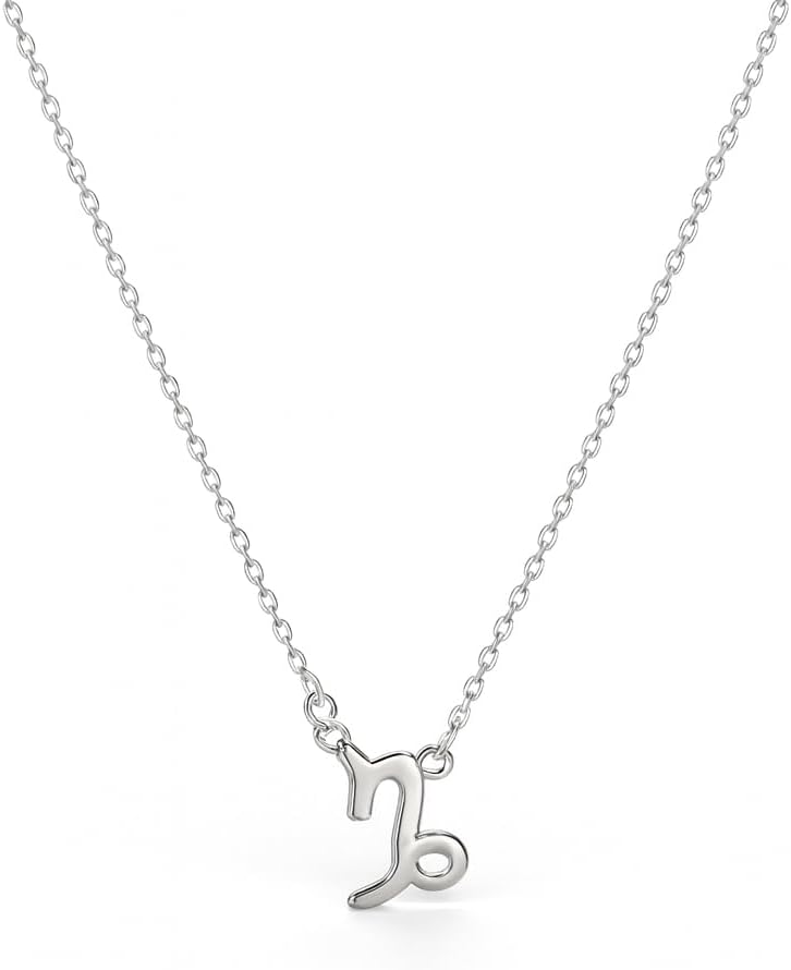 Steinbock Sternzeichenkette 925 Sterling Silber