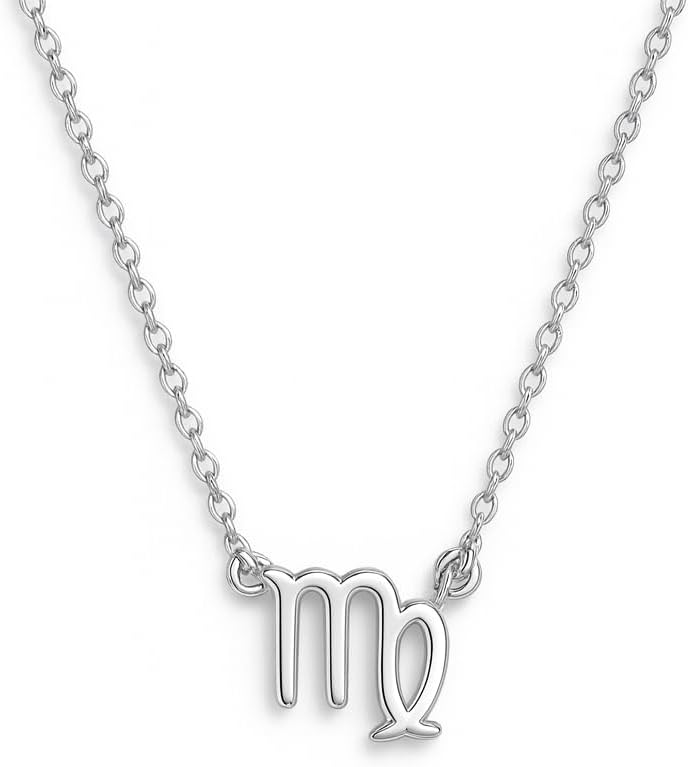 Jungfrau Sternzeichenkette 925 Sterling Silber