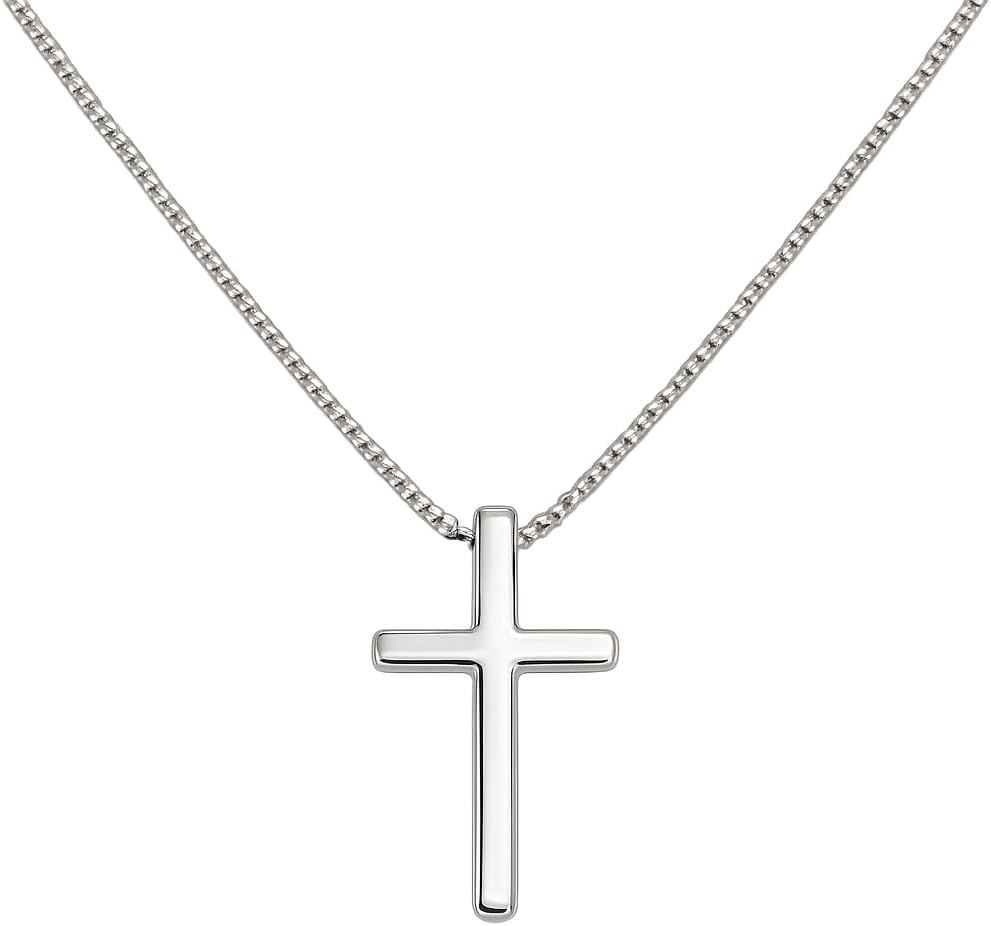 KIANJA Kreuzkette 925 Sterling Silber – Vorderansicht