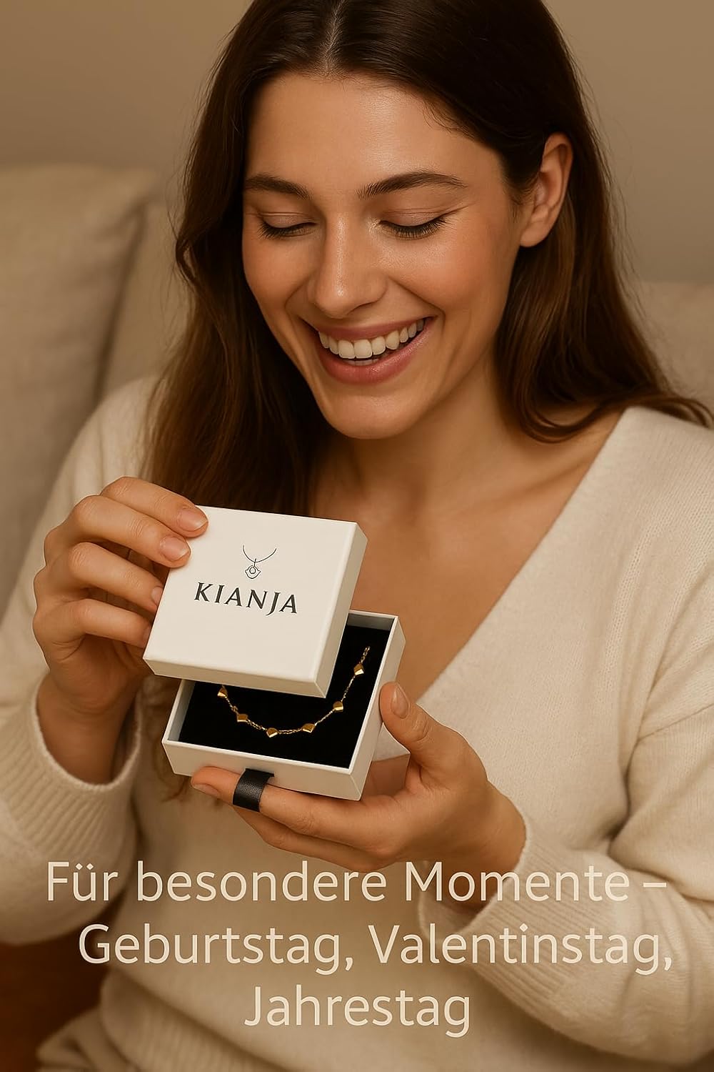 KIANJA Herzkette - Tragebild