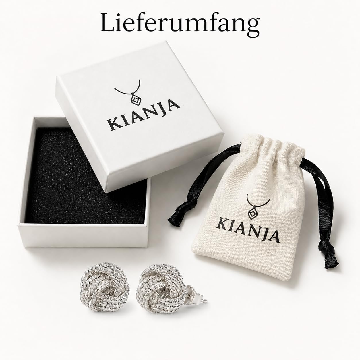 KIANJA Ohrstecker Seilknoten Details