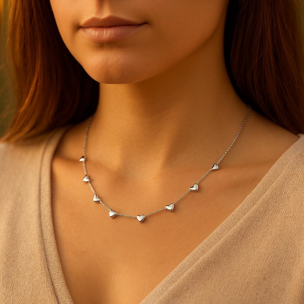 KIANJA Herzkette Silber - Detailansicht