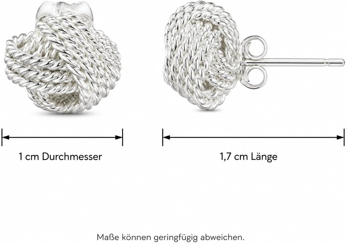 KIANJA Ohrstecker Seilknoten Nahaufnahme