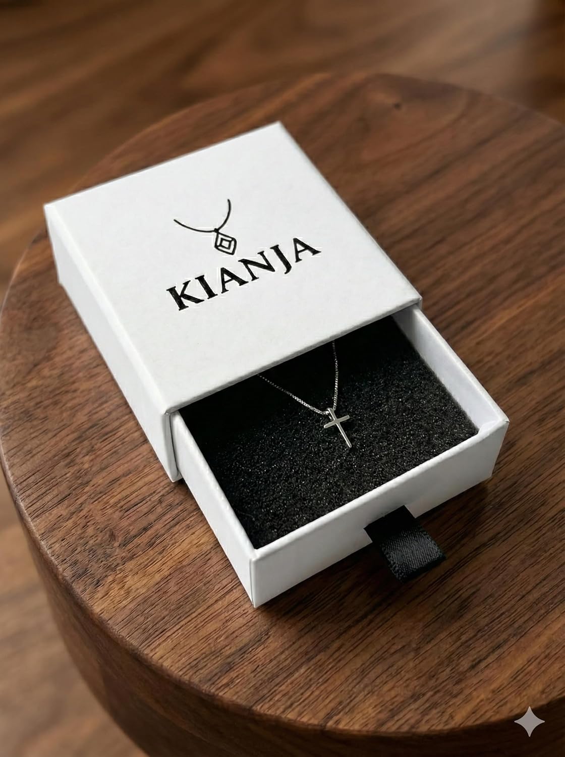 KIANJA Kreuzkette mit Geschenkbox