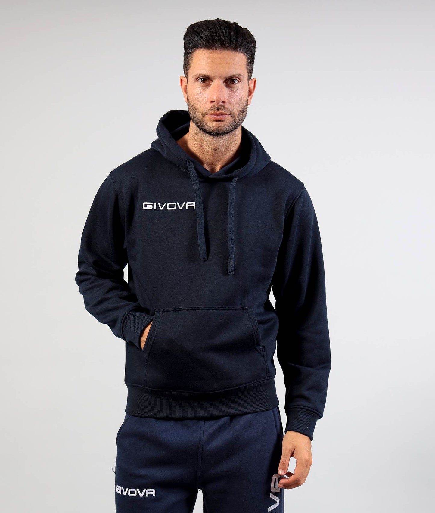 GIVOVA Winter Hoodie Herren Kapuzenpullover Fleece warm Sweatshirt Logo