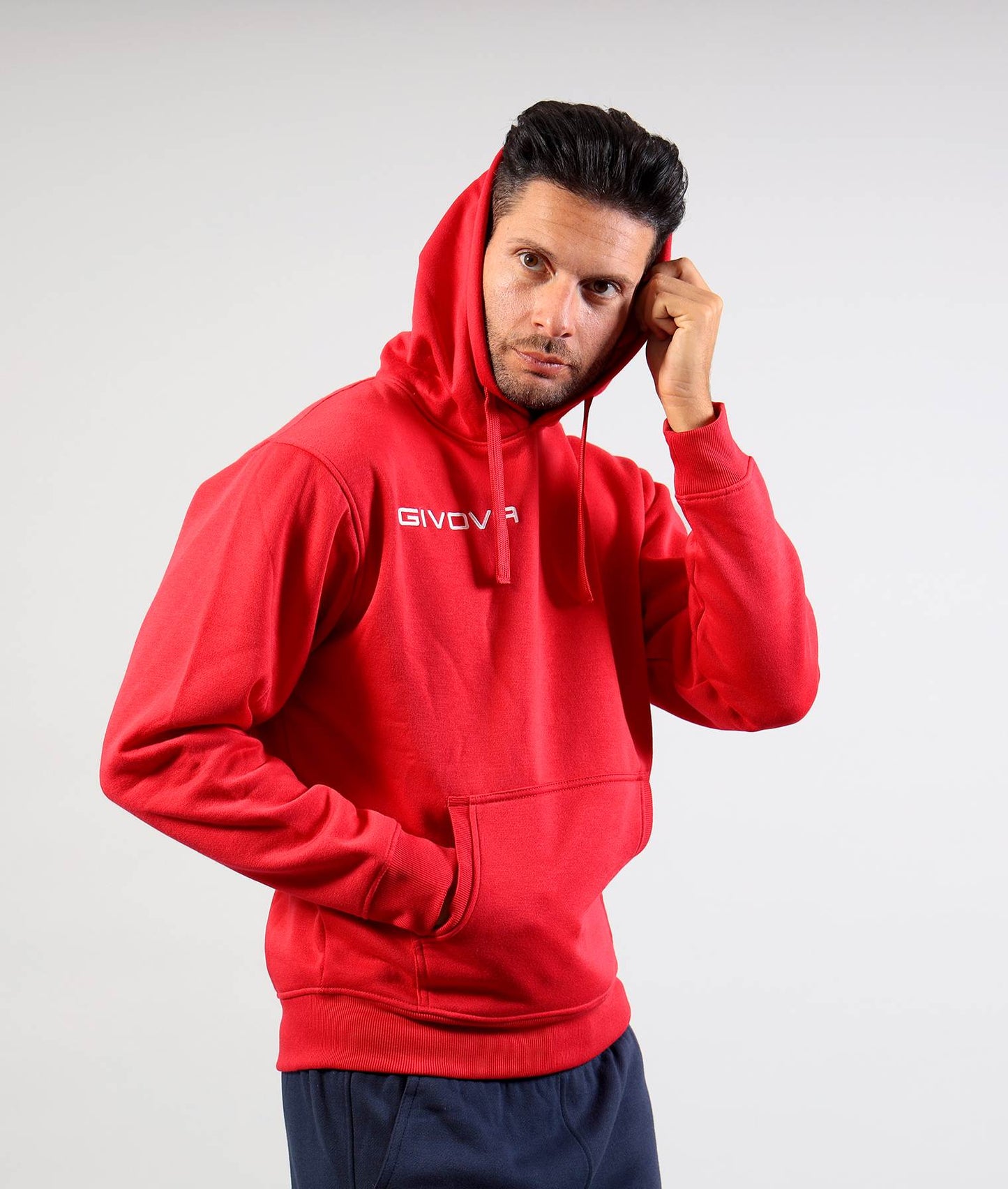 GIVOVA Winter Hoodie Herren Kapuzenpullover Fleece warm Sweatshirt Logo