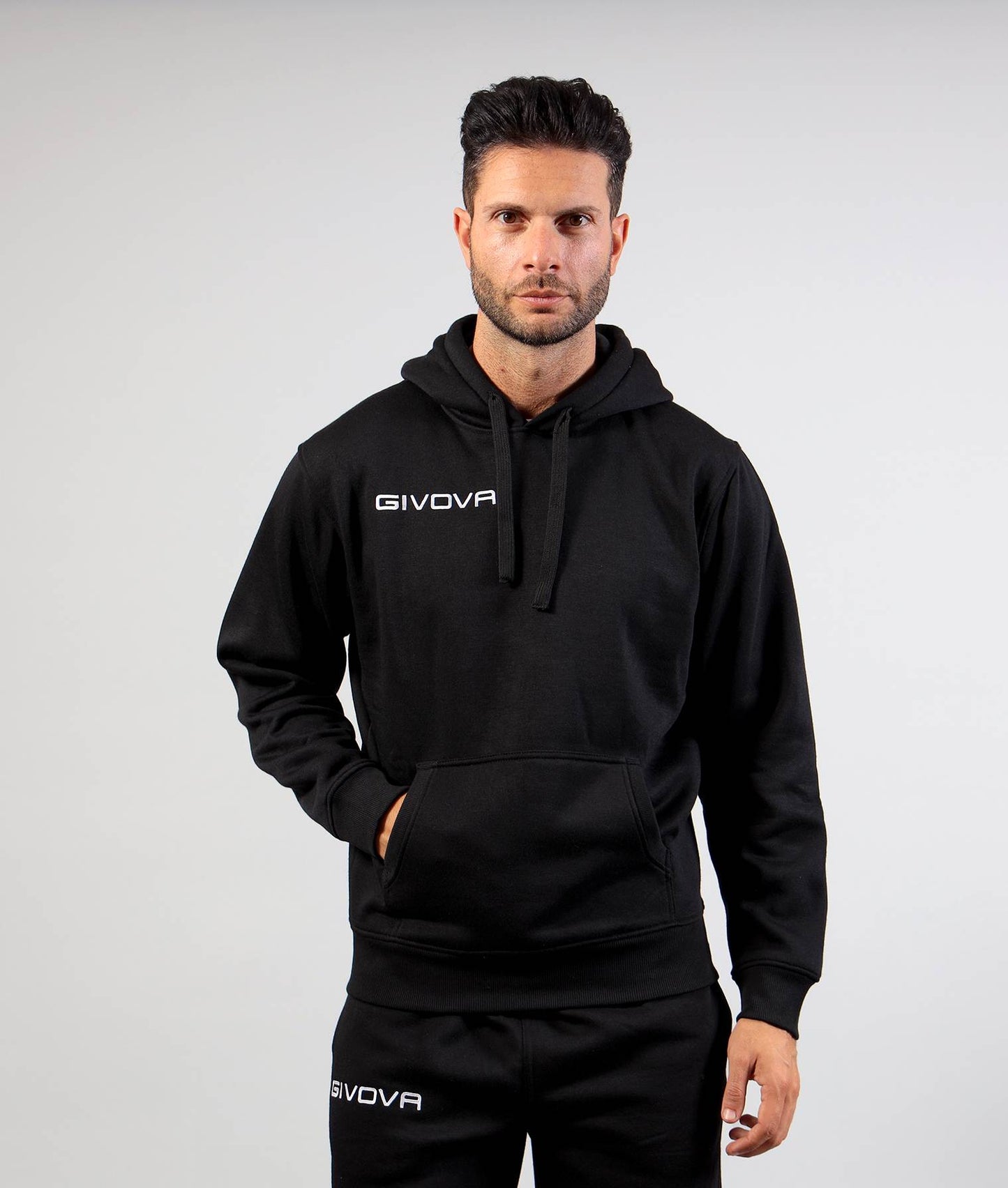 GIVOVA Winter Hoodie Herren Kapuzenpullover Fleece warm Sweatshirt Logo