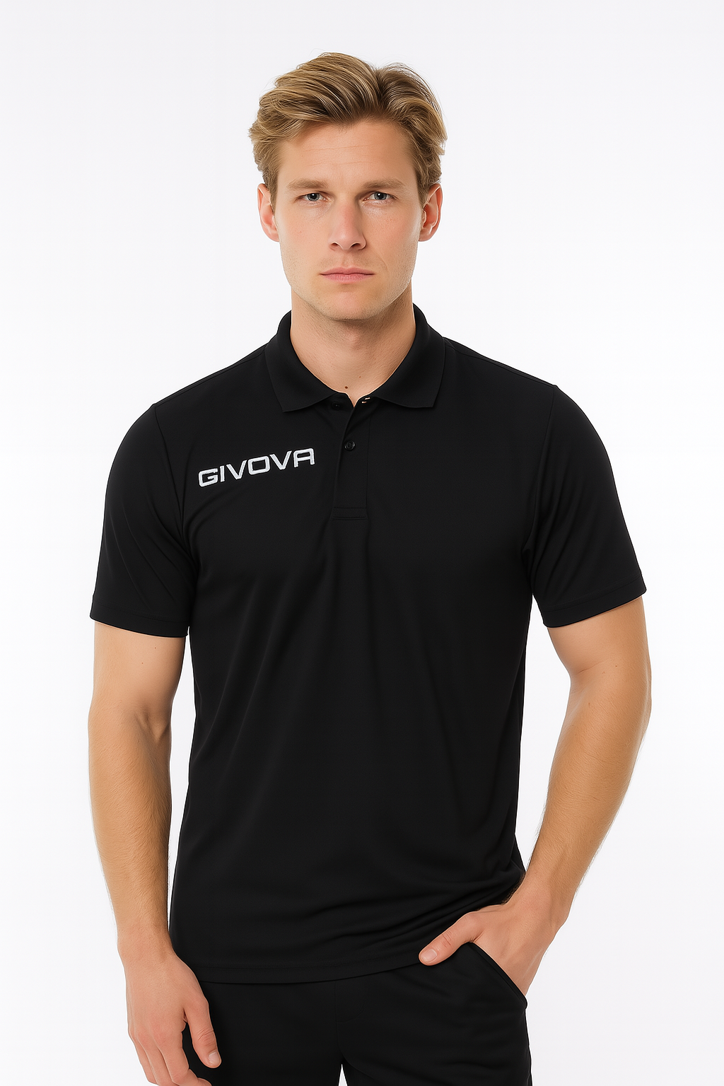 GIVOVA Poloshirt  POLO POCKET IN MESH