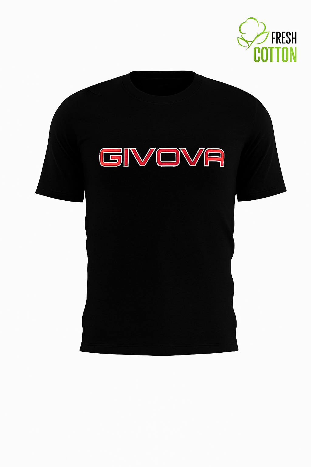 GIVOVA Unisex T-Shirt – Gepunktet, 100 % Baumwolle, Atmungsaktiv & Sportlich