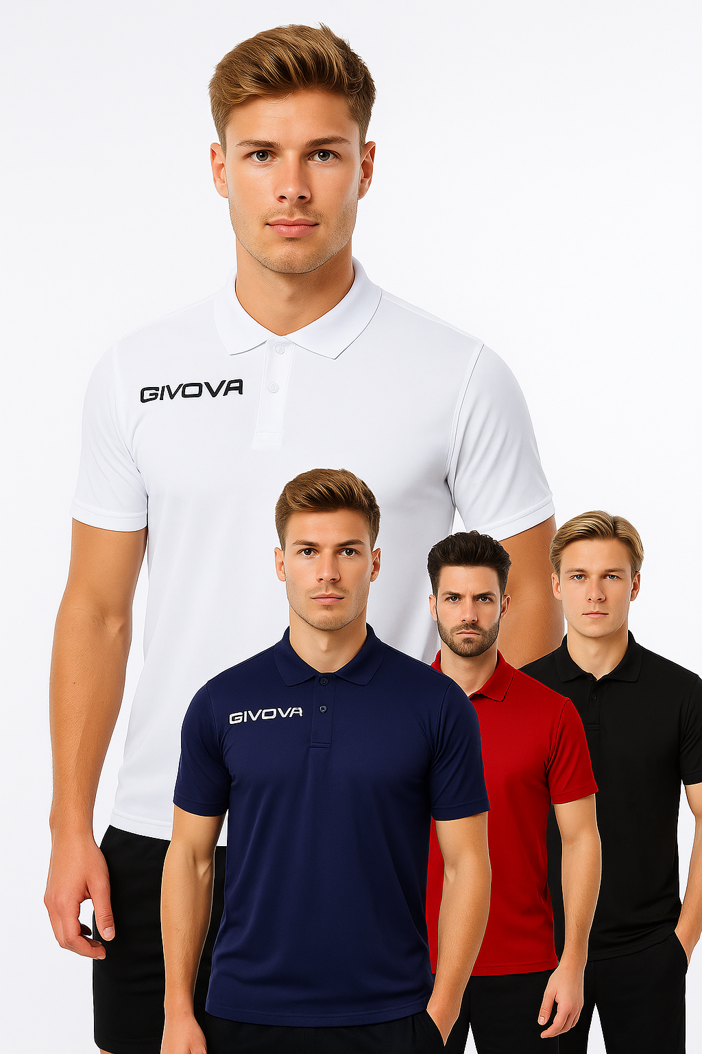 GIVOVA Poloshirt  POLO POCKET IN MESH