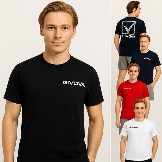 GIVOVA Cubo T-Shirt – Unisex Sportshirt aus 100 % Baumwolle
