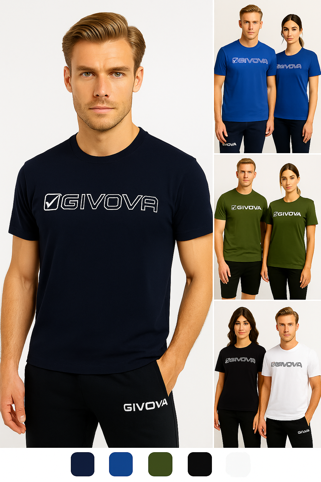 GIVOVA Cotone Mondo – Stylisches Unisex T-Shirt aus reiner Baumwolle