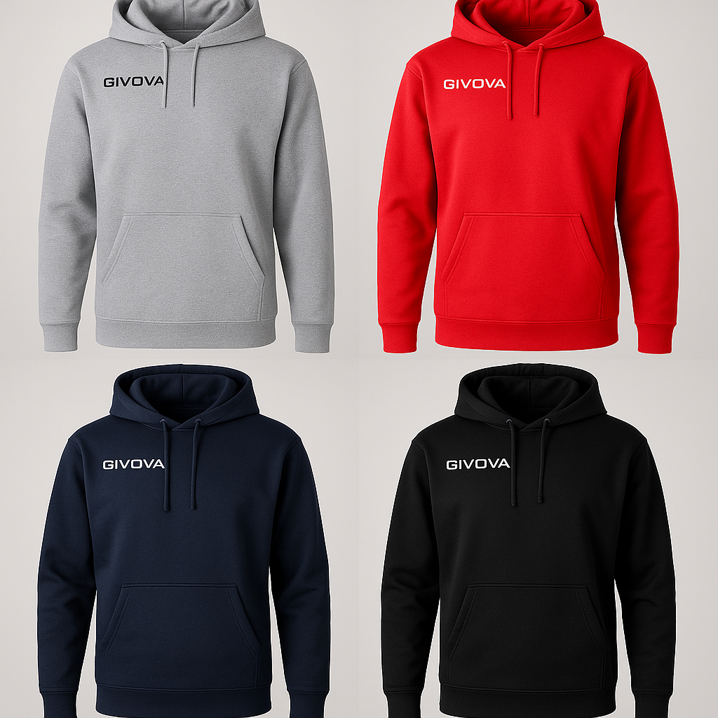 GIVOVA Winter Hoodie Herren Kapuzenpullover Fleece warm Sweatshirt Logo