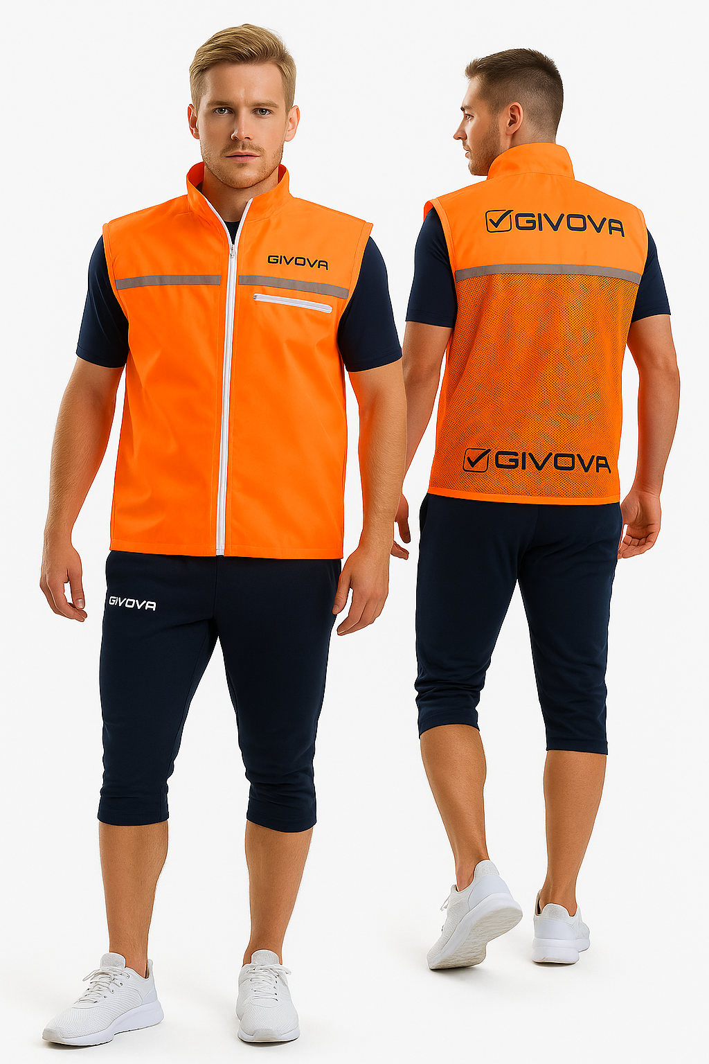 GIVOVA Leichte Laufweste mit Reflexstreifen